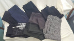 Ladies, blue jeans, pants, accessories.