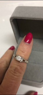 Women's Neil Lane Diamond Engagement Ring Set. 14K White Gold