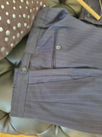 Mens Navy Blue Pinstripe suit 40R