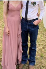 Azazie Naeem A2 Dusty Rose Bridesmaid Dress