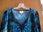 Womens Eci New York Colorful Tunic Top Large Wearable Art