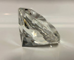 Large Crystal Diamond Paperweight
