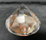 Large Crystal Diamond Paperweight