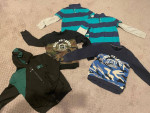 Lot of 5 Boys Long sleeve tops size 8-9Y