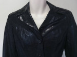 CACHE 90s Gold-Tag Light-Wt Soft Snake-Look LEATHER Jacket Sz 4 UNWORN