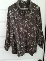 Ladies Brown Blouse by Sonoma -- X- Large