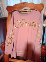 Pink disney world jersey top