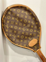 RARE Vintage Louis Vuitton Leather Monogram Tennis Racquet Cover
