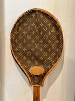 RARE Vintage Louis Vuitton Leather Monogram Tennis Racquet Cover
