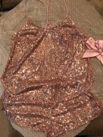 New 2pc VICTORIA’S SECRET Sequin Cami and Shorts Set