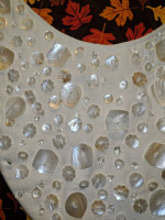 ROXY Hobo Purse with Mother of Pearl Beads