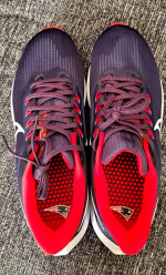 Nike Navy New England Patriots Zoom Pegasus 39 Running Shoe Size 12 NEW