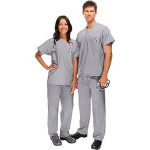 NEW Unisex Scrub Set Grey S XL 3XL Uniform