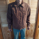 1995 Work N Sport Insulated Lined Canvas Mens Large Brown Chore Jacket