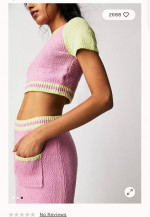 New Free People Sweater Skirt Set Size XL