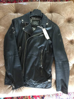 Awesome Diesel Lapismium Leather Biker Jacket Small Brand New w/Tag