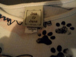 Jess & Jane 2 Cat Print Tops - Size 1X Excellent Cond!
