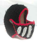 Hand Knitted Gladiator Helmet with Face Covering