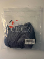 Cider Blue Rib Crop Crossed top
