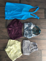 Lululemon shorts and sport tops