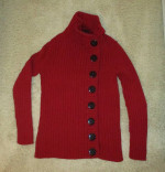 DARK RED SWEATER - Medium