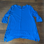 Eileen Fisher Royal Blue Tunic Top-Size Medium