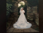 One Of A Kind Custom Wedding Dress and Veil