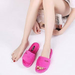 La Jolie Unisex Adult Pink Indoor/Outdoor Faux Fur Slide Sandal Slippe