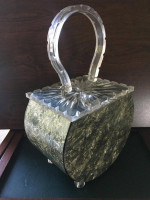 Gillis Originals Silver Confetti Lucite Purse
