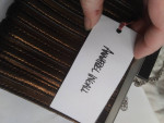 NWOT Annabel Ingall clutch with attached chain Bronze