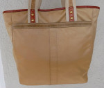 Coach C06M-10101 Hamptons Weekend Collection XL Gold Satin Tote EXC+