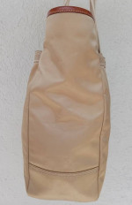 Coach C06M-10101 Hamptons Weekend Collection XL Gold Satin Tote EXC+