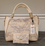 BRAHMIN Ruby Topaz Alma Handbag and Wallet