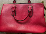ORYANY Sgraffito-Bark LEATHER Schiaparelli Pink Bag Pink Green Classic
