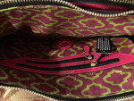 ORYANY Sgraffito-Bark LEATHER Schiaparelli Pink Bag Pink Green Classic