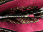 ORYANY Sgraffito-Bark LEATHER Schiaparelli Pink Bag Pink Green Classic