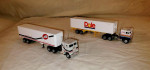 lot of 10 HO scale Semi Trucks + more