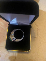 Fabulous! Custom Emerald/ Diamond Ring