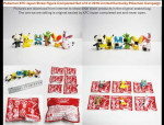 Limited Edition Pokémon 2016 Japan KFC Straw Figure Completed Set