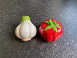 Garlic and Tomato Salt and Pepper Shaker Set
