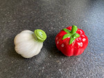 Garlic and Tomato Salt and Pepper Shaker Set