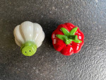 Garlic and Tomato Salt and Pepper Shaker Set