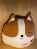 Original Squishmallow Corgi Regina Valentine Edition Paws and Squishes