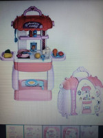 child's mobile kitchen multifunction 3 in 1 playset