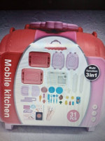 child's mobile kitchen multifunction 3 in 1 playset