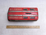Vintage Savings Bank Armored Car Pressed Metal Toy Van MI Japan