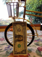 Miniature Replica Golden Toy/Display Bike