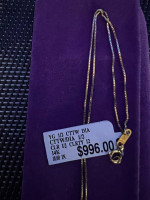 14K Gold Neckless with Diamonds