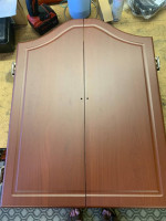 Dart Board cabinet and electric score keeper
