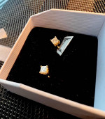 18K Gold Diamond Studs